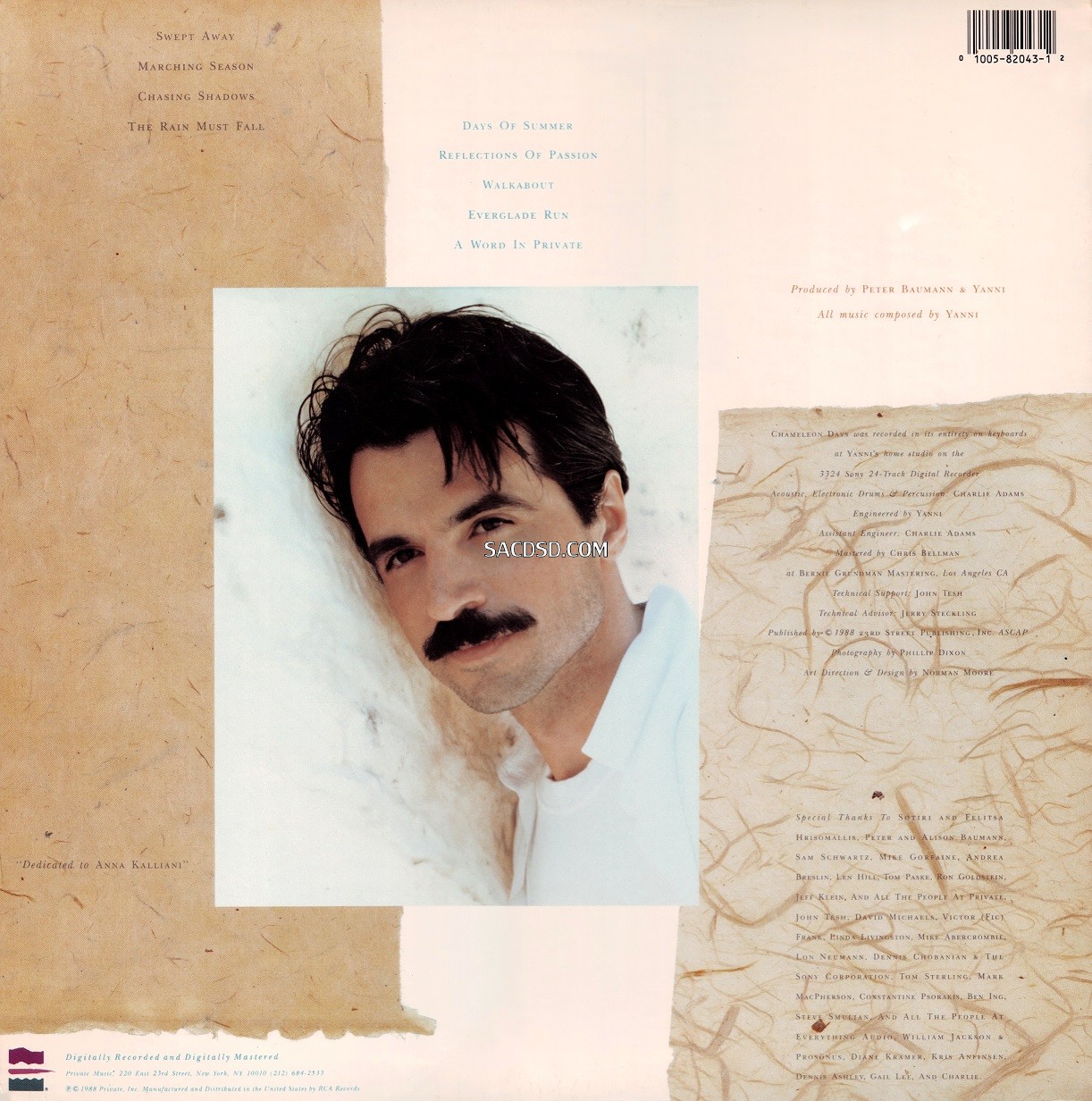 Yanni - Chameleon Days (back).jpg