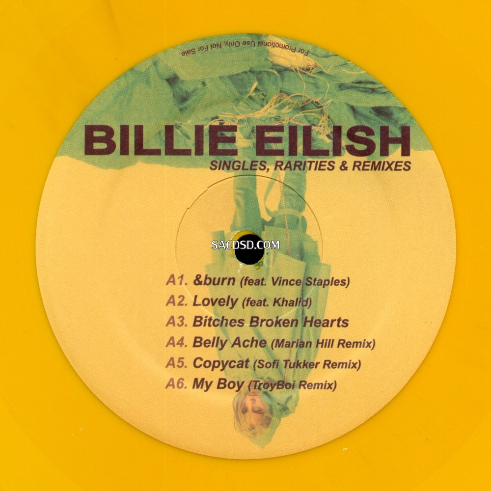 Billie Eilish - Singles, Rarities & Remixes (Unofficial) LP (Yellow) Side A.jpg